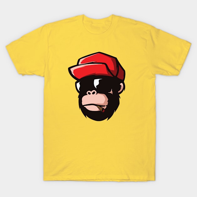 the smoking ape T-Shirt by Saladin